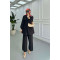 Sare Fashion Kimono Strawberry Suit Black