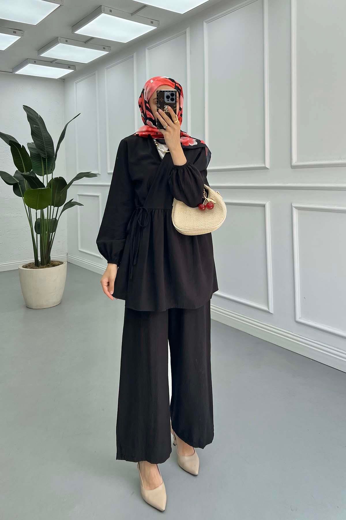 Sare Fashion Kimono Strawberry Suit Black