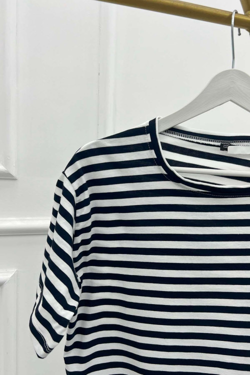 Sare Fashion Short Sleeve Complementary Underwear Navy Blue