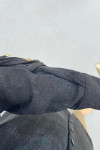 Sare Fashion Sleeve Tie Detail Shirt Black