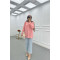 Sare Fashion Sleeve Detailed Strawberry Shirt Powder