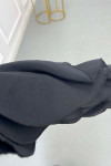 Sare Fashion Sleeve Detailed Belted Dress Black