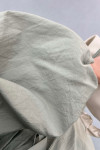 Sare Fashion Belted Trench Coat with Rope Detail on Sleeves Soft Green