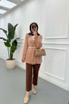 Sare Fashion Crinkle Summer Jacket Mink