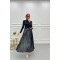 Small Stone Pleated Skirt Black