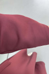 Ribbon Brooch Scuba Dress Claret Red
