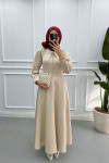 Ribbon Brooch Scuba Dress Stone