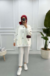 Ribbon Sweatshirt Cream