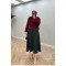 Sare Fashion Fur (Lined) Coat Claret Red