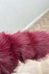 Sare Fashion Fur (Lined) Coat Claret Red