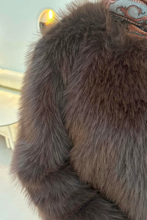 Sare Fashion Fur (Lined) Coat Brown Sare Fashion Fur (Lined) Coat Brown