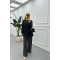 Sare Fashion Aerobin Shirt Black with Belt Detail