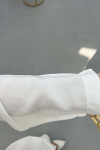 Sare Fashion Belted Jacket Kimono Suit White