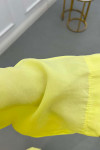Sare Fashion Belted Jacket Kimono Suit Yellow
