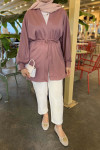 Sare Fashion Belted Kimono Dusty Rose