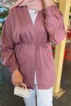 Sare Fashion Belted Kimono Dusty Rose