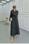 Sare Fashion Belted Kash Dress Anthracite