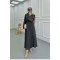 Sare Fashion Belted Kash Dress Anthracite