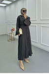 Sare Fashion Belted Kash Dress Anthracite