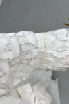 Sare Fashion Belted Tulle Dress White