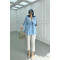 Sare Fashion Belted Viral Jacket Blue