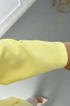 Sare Fashion Belted Viral Jacket Yellow