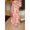 Sare Fashion Mango Pattern Viscose Dress Pink
