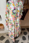 Sare Fashion Mango Pattern Viscose Dress Green