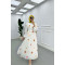 Sare Fashion Embroidered Detailed Lined Tulle Dress Pink