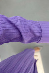 Sare Fashion Embroidered Detailed Tied Shirt Set Lilac
