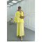 Sare Fashion Ribbed Cuff Detailed Suit Yellow
