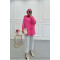 Sare Fashion Shoulder Closure Detailed Shirt Fuchsia