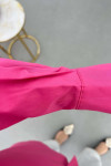 Sare Fashion Shoulder Closure Detailed Shirt Fuchsia