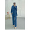 Sare Fashion Indigo Shoulder Cape Suit