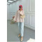 Sare Fashion Front Tie Striped Kimono Fuchsia