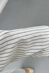 Sare Fashion Front Tie Striped Kimono Indigo