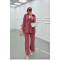 Sare Fashion Front Tie Double Aerobin Suit Dusty Rose