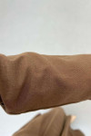 Sare Fashion Front Tie Double Set Brown
