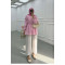 Sare Fashion Front Tie Kimono Pink