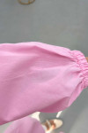 Sare Fashion Front Tie Kimono Pink