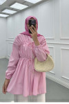 Sare Fashion Front Tie Kimono Pink