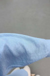 Sare Fashion Front Tie Casual Shirt Baby Blue