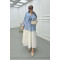 Sare Fashion Front Tie Casual Shirt Baby Blue