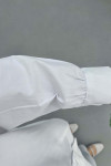 Sare Fashion Baby Collar Shirt with Front Bow Detail White