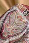 Authentic Patterned Shawl Claret Red Authentic Patterned Shawl Claret Red