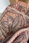 Authentic Patterned Shawl Brown Authentic Patterned Shawl Brown