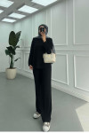 Sare Fashion Oval Cut Oysho Suit Black