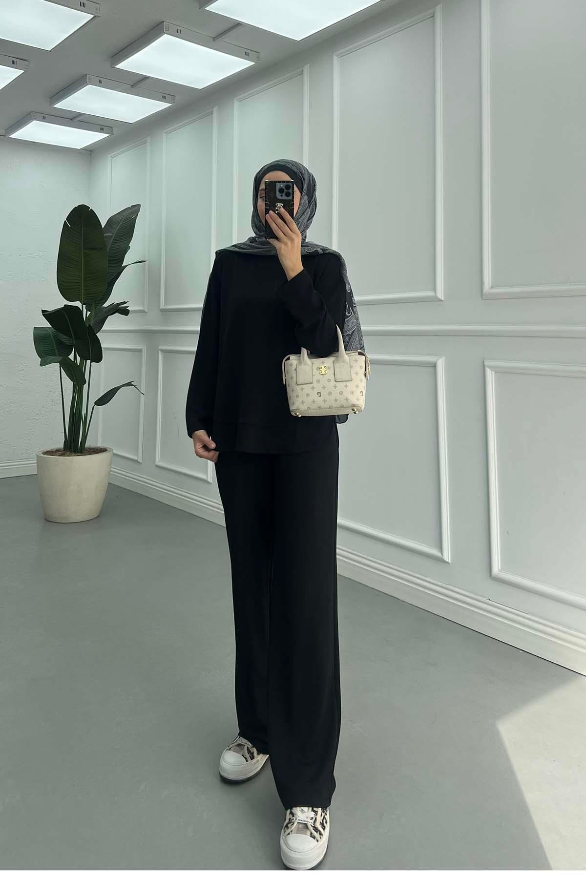 Sare Fashion Oval Cut Oysho Suit Black Sare Fashion Oval Cut Oysho Suit Black