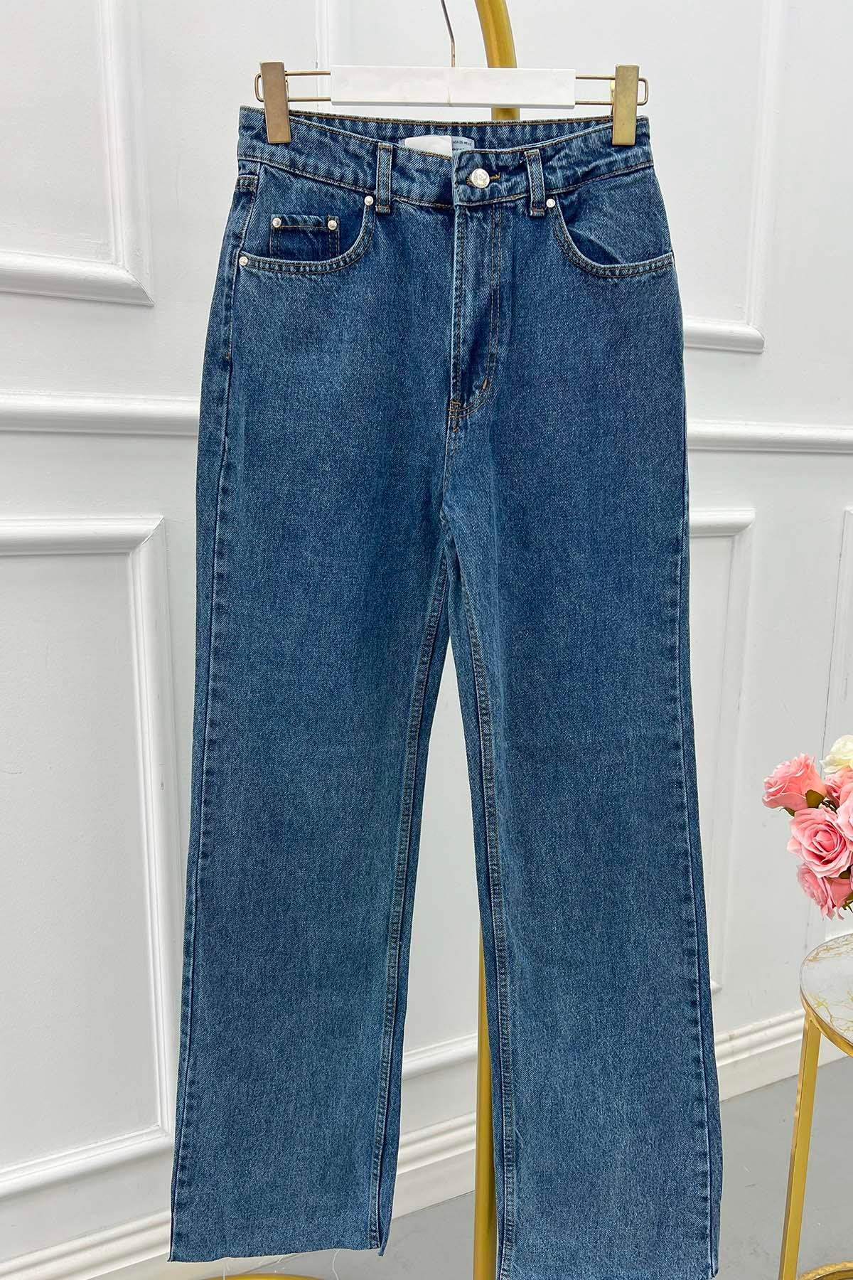 Sare Fashion Blue Jeans with Leg Detail