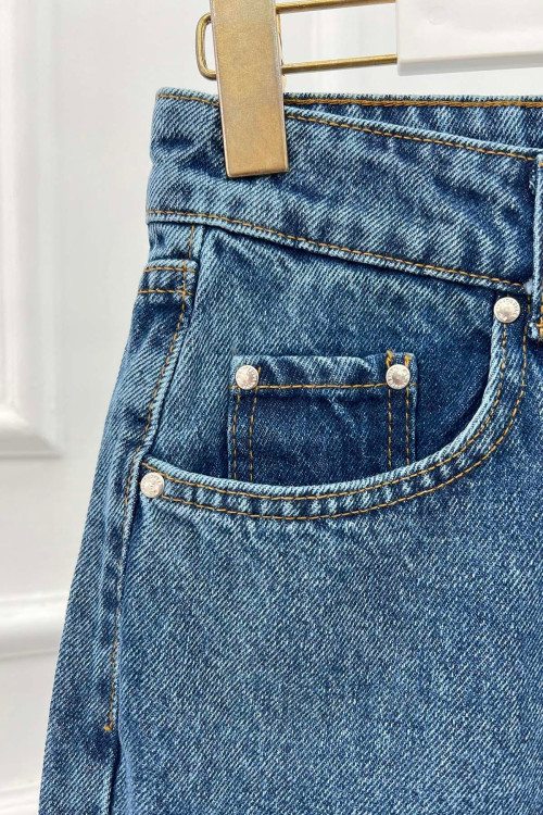 Sare Fashion Blue Jeans with Leg Detail